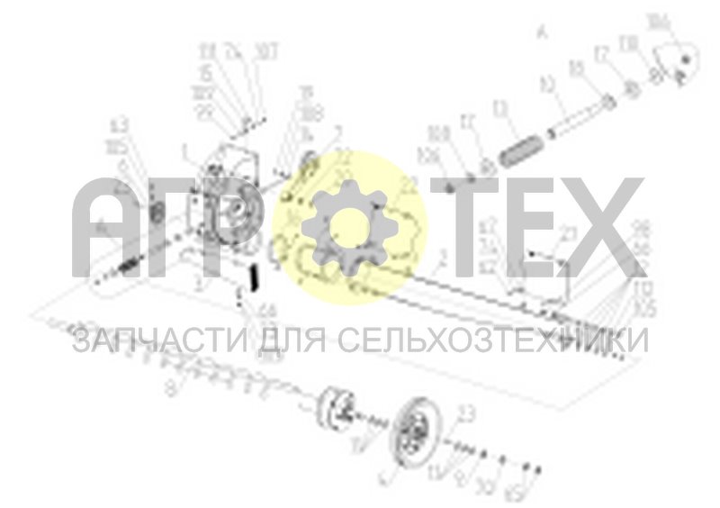 Устройство домолачивающее (TORUM-785.11.08.000Ф) (№66 на схеме)